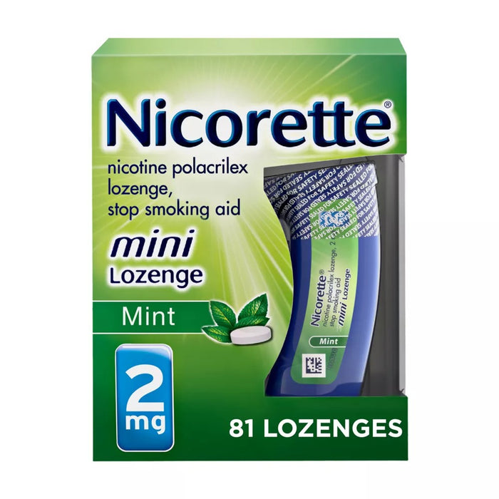 Nicorette Lozenge Mini 2Mg Mint - 81Ct