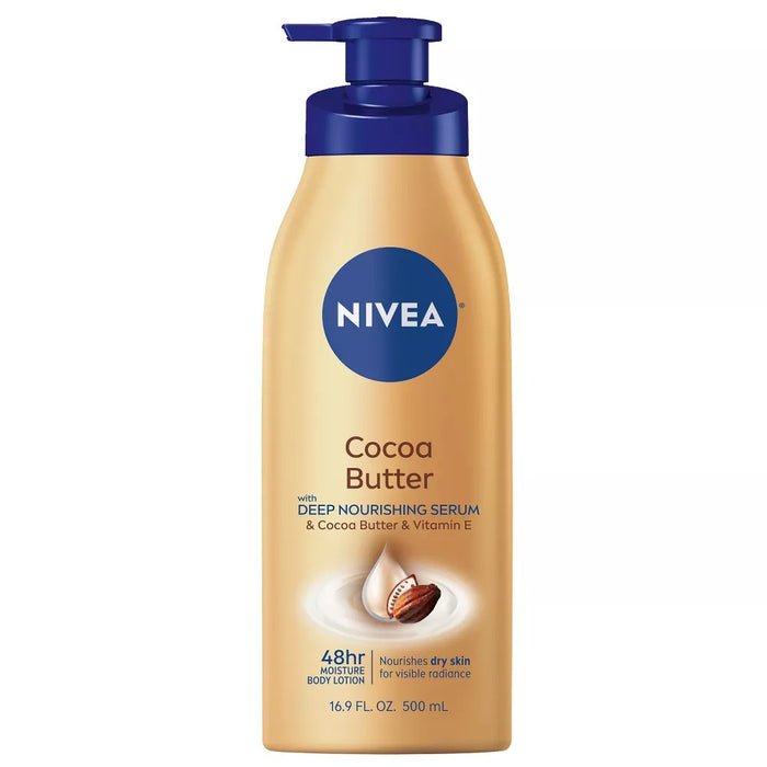 Nivea Cocoa Butter with Deep Nourishing Serum In-Shower Body Lotion & Body Cream for Dry Skin