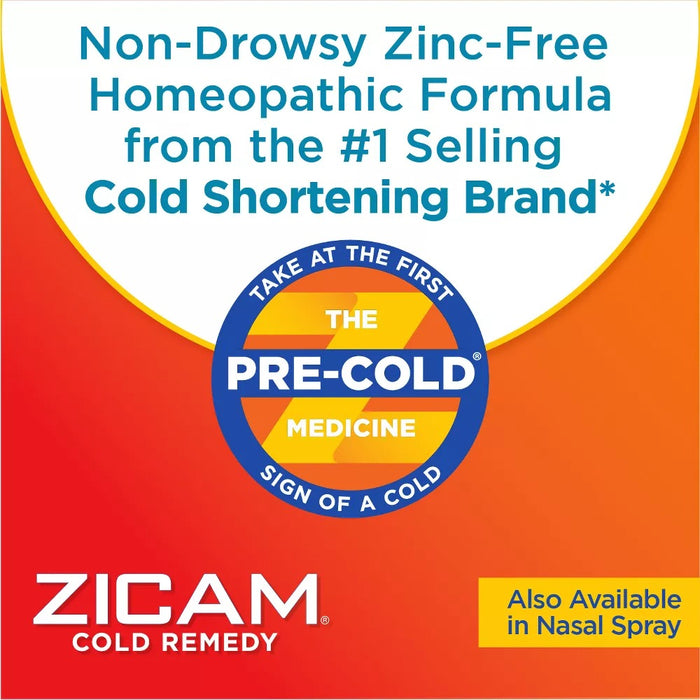 Zicam Cold Remedy Cold Shortening Medicated Nasal Swabs