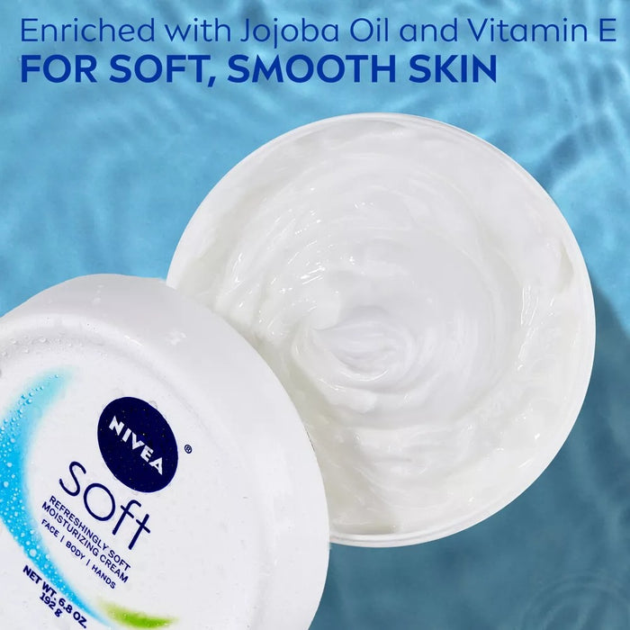 Nivea Soft Moisturizing Cream with Jojoba Oil & Vitamin E -  6.8 oz