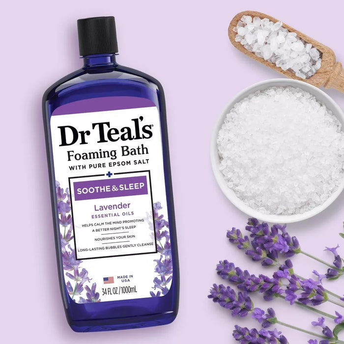 Dr. Teal's Foaming Bath Soothe & Sleep with Lavender - 34 Oz