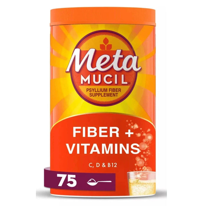 Metamucil Fiber + Vitamins Powder Citrus - 72 Ct