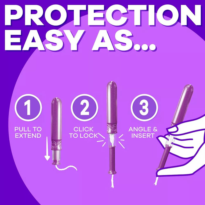 Tampax Compact Radiant Unscented Duopack Plastic Tampons