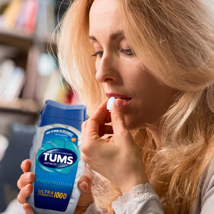 Tums Ultra Strength Mint Antacid Chewable Tablets - 160ct