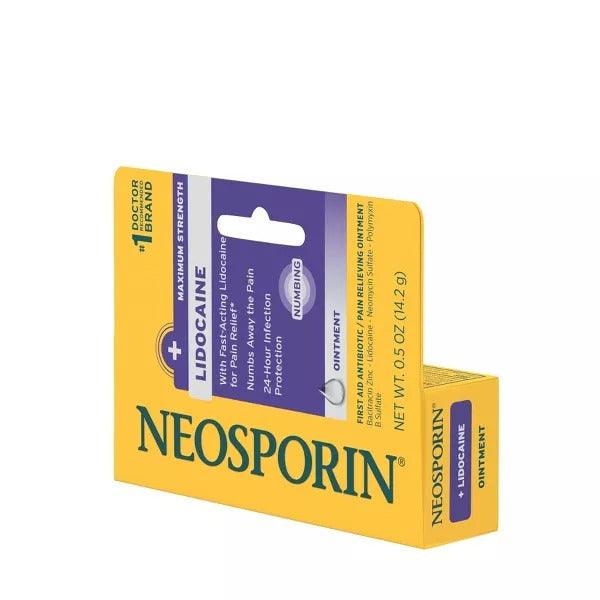 Neosporin + Lidocaine Pain Relieving Antibiotic Ointment - 0.5 oz - Shop Home Med