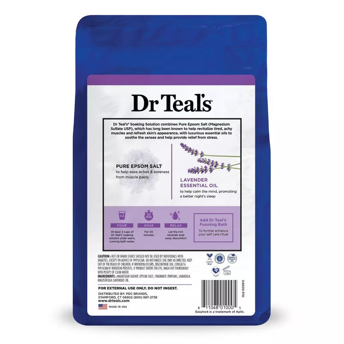 Dr. Teal's Epsom Salt Soak Soothe & Sleep with Lavender - 3 Lbs