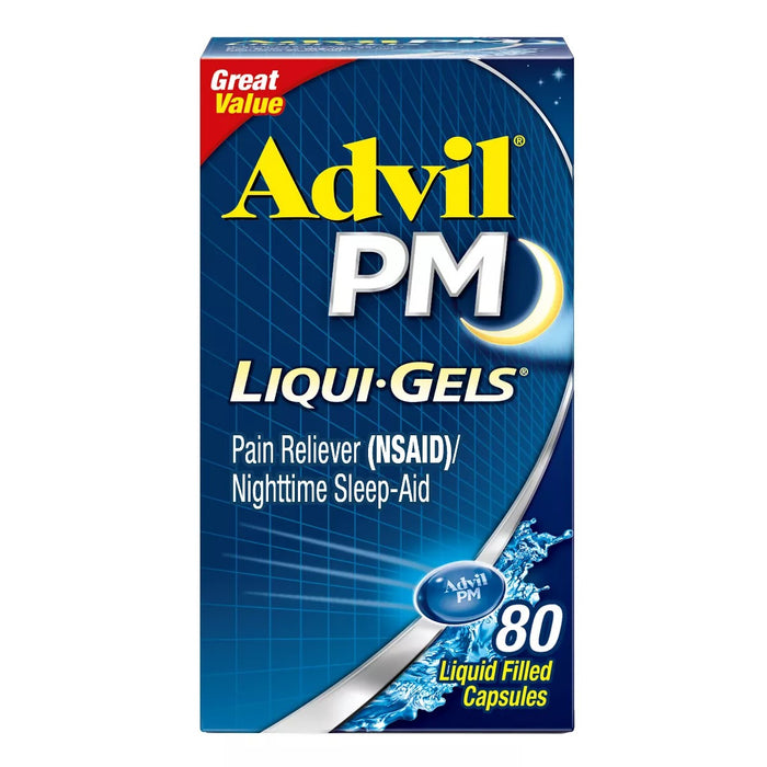 Advil Pain PM Reliever & Nighttime Sleep Aid Coated Caplets - 80 ct.