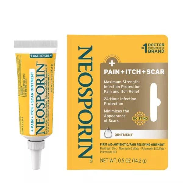 Neosporin + Pain + Itch + Scar First Aid Antibiotic Ointment - 0.5 Oz