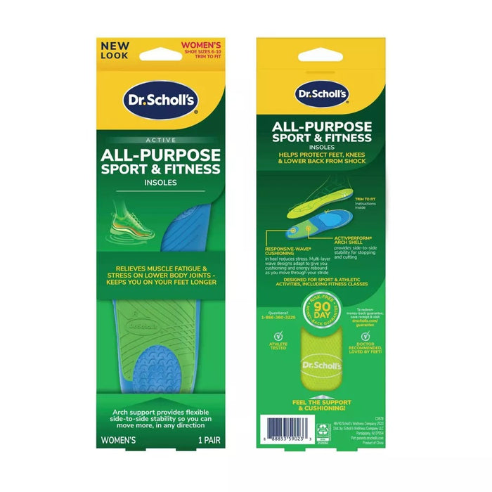 Dr. Scholl's Active All-Purpose Sport & Fitness Insoles Men & Women