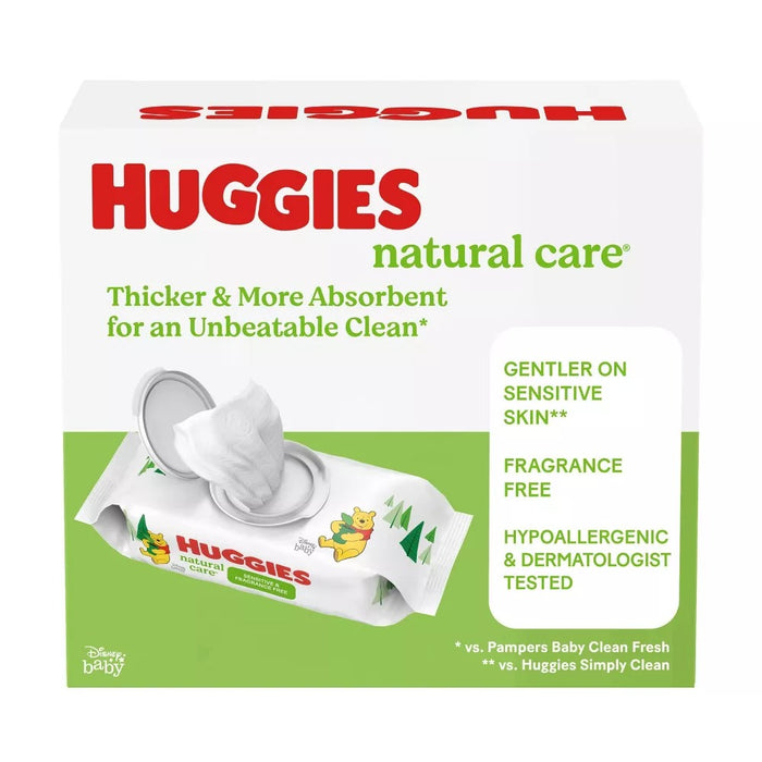 Huggies Natural Care Sensitive Unscented Baby Wipes