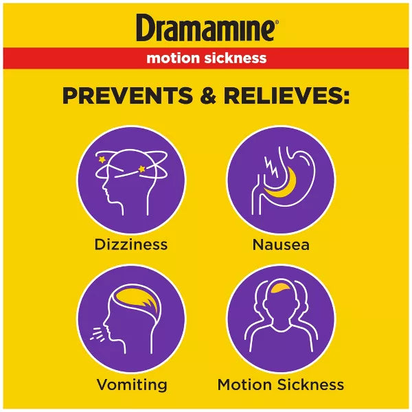 Dramamine All Day Less Drowsy Motion Sickness Relief Tablets