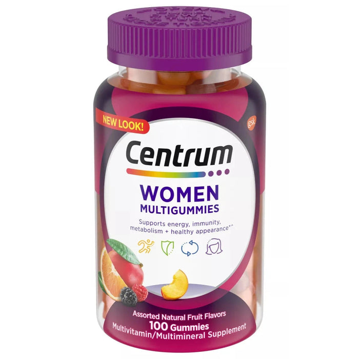 Centrum Women's Multivitamin Gummies Assorted Fruit- 100 Ct