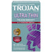 Trojan Sensitivity Ultra Thin Spermicidal Lube Condoms - 12ct