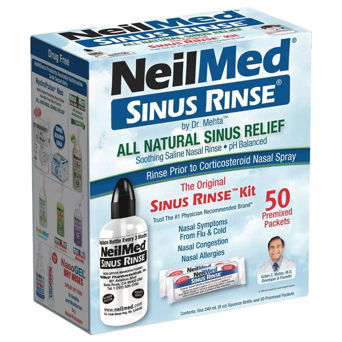 NeilMed All Natural Sinus Rinse Saline Nasal Rinse Kit