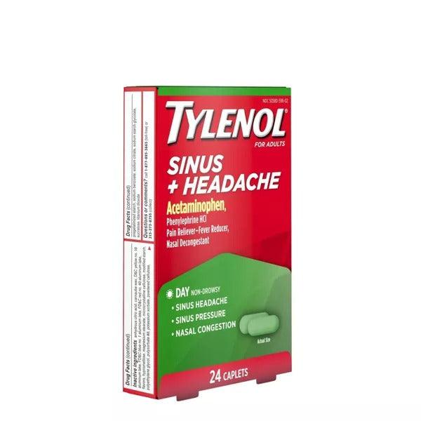 Tylenol Sinus + Headache Non-Drowsy Day Acetaminophen Caplets - 24 Ct