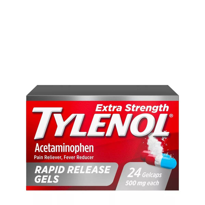 Tylenol Extra Strength Acetaminophen Rapid Release Gels - 24 Count