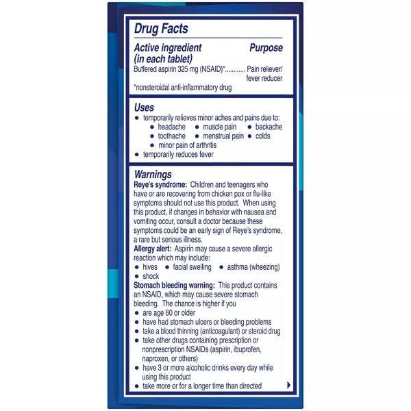 Alka-Seltzer Effervescent Aspirin Pain Relief Tablets Original - 36ct