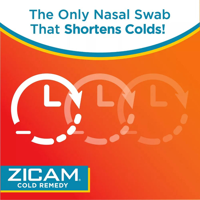 Zicam Cold Remedy Cold Shortening Medicated Nasal Swabs