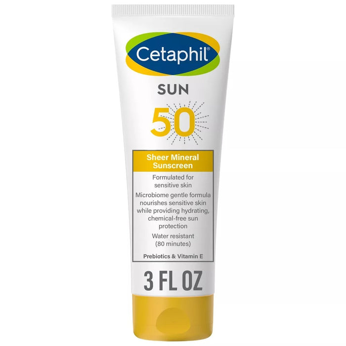 Cetaphil Sheer Mineral for Face & Body Sunscreen Lotion