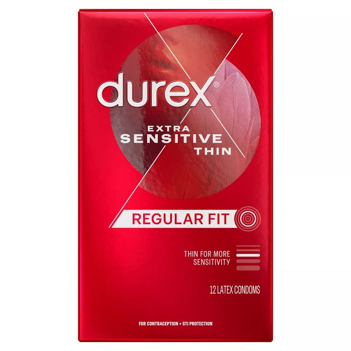 Durex Extra Sensitive Ultra Fine Natural Latex Regular Fit Condoms