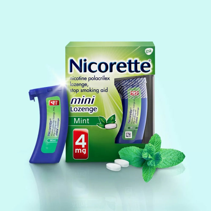 Nicorette Lozenge Mini 4Mg Mint - 81Ct