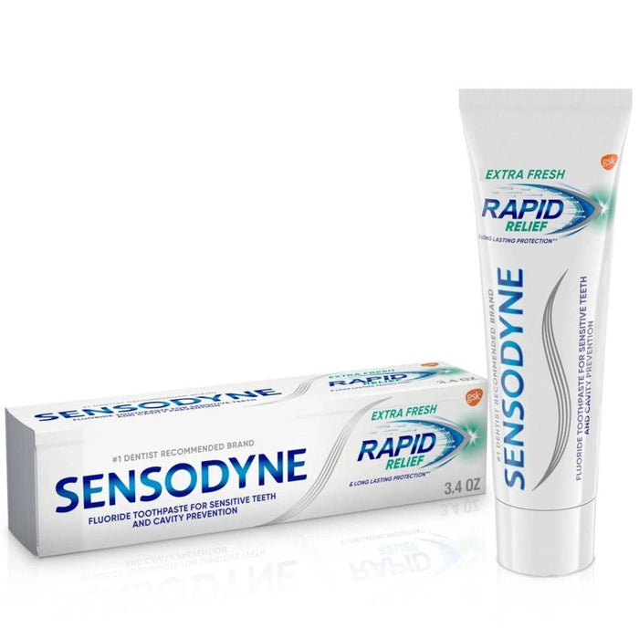 Sensodyne Rapid Relief Sensitive Teeth Toothpaste Mint & Extra Fresh - 3.4 oz