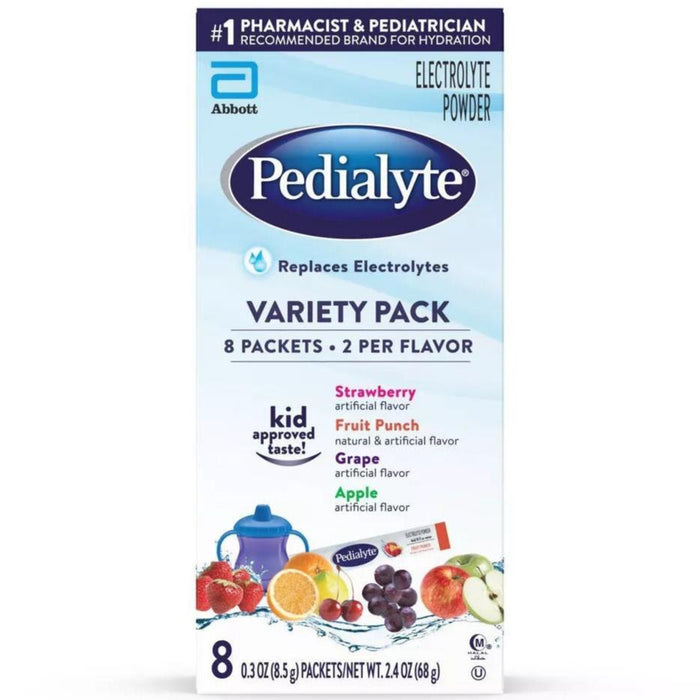 Pedialyte Electrolyte Hydration Drink Powder Packets