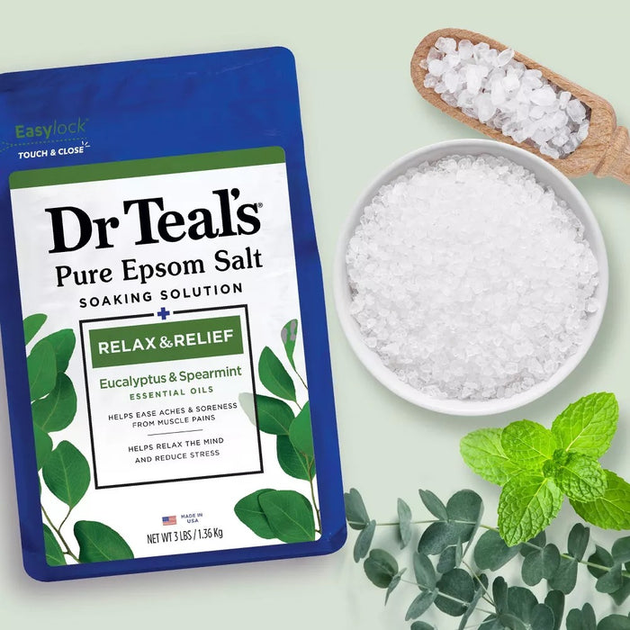 Dr. Teal's Epsom Salt Soak with Eucalyptus & Spearmint - 3 Lbs