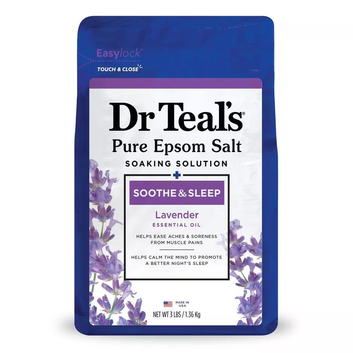 Dr. Teal's Epsom Salt Soak Soothe & Sleep with Lavender - 3 Lbs