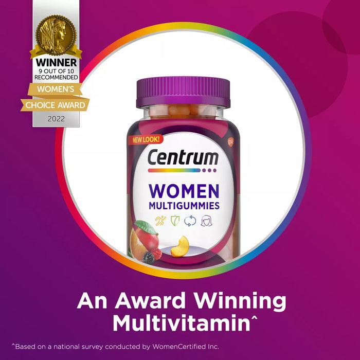 Centrum Women's Multivitamin Gummies Assorted Fruit- 100 Ct