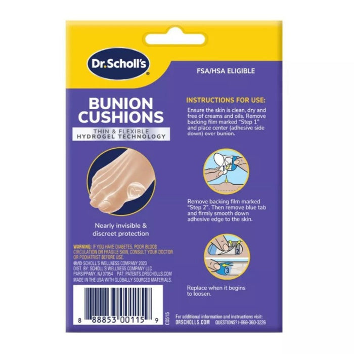 Dr. Scholl's Bunion Cushions with Hydrogel Technology - 5 Ct