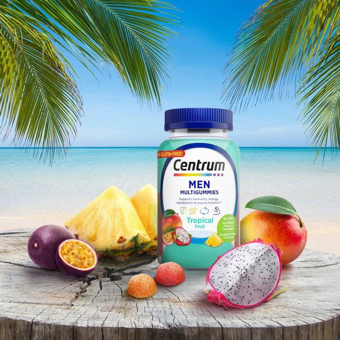 Centrum Men's Multivitamin Gummies Tropical Fruit - 100ct