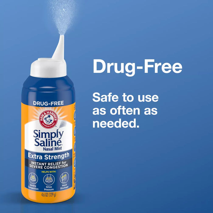 Arm & Hammer Simply Saline Extra Strength Nasal Mist - 4.6 Oz