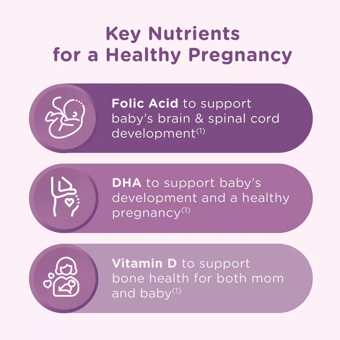 Centrum DHA and Folic Acid Prenatal Multivitamin Gummies Mixed Berry/Orange - 60ct