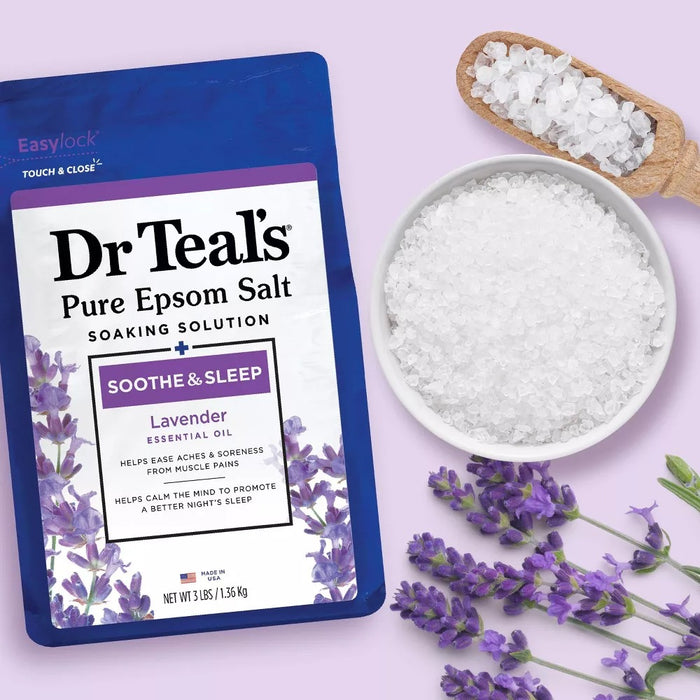 Dr. Teal's Epsom Salt Soak Soothe & Sleep with Lavender - 3 Lbs