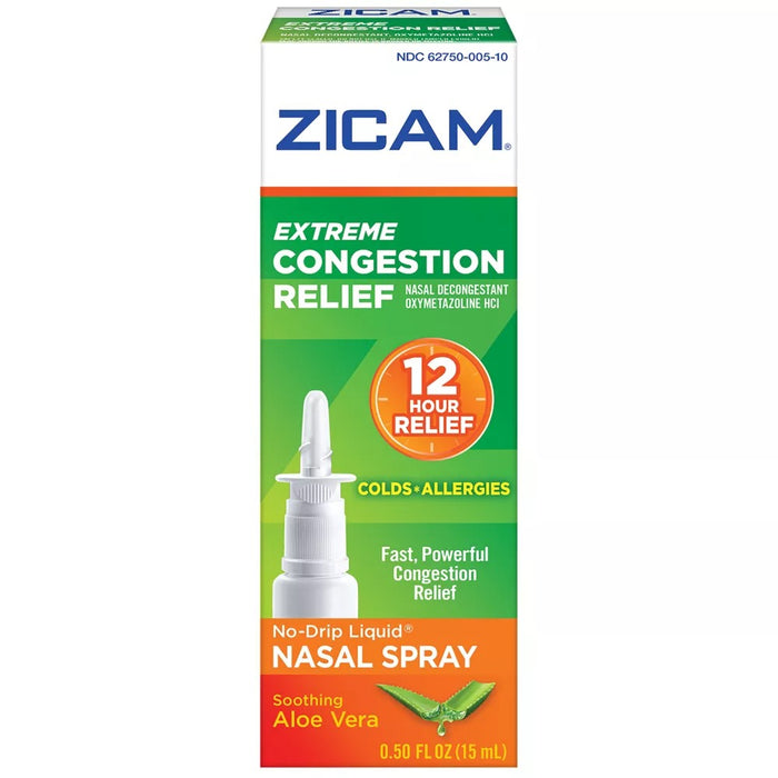 Zicam Extreme Congestion Relief No-Drip Nasal Spray - Soothing Aloe Vera