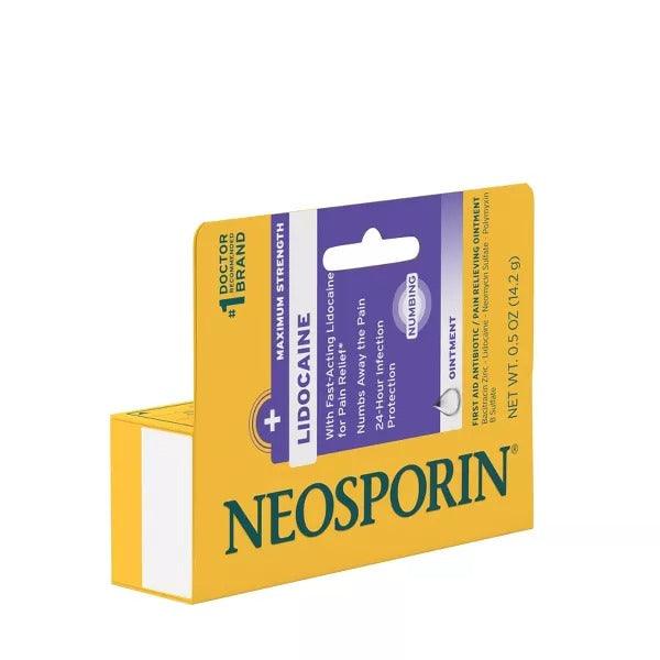 Neosporin + Lidocaine Pain Relieving Antibiotic Ointment - 0.5 oz - Shop Home Med