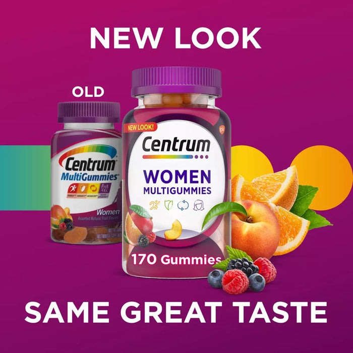 Centrum Women's Multivitamin Gummies Assorted Fruit- 100 Ct