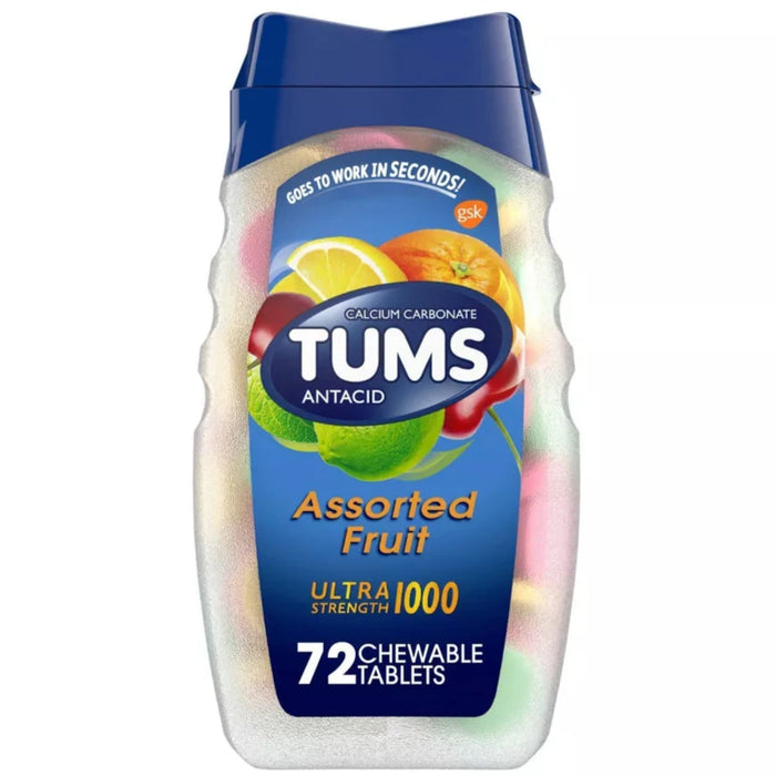 Tums Ultra Strength Assorted Fruit Antacid Chewable Tablets