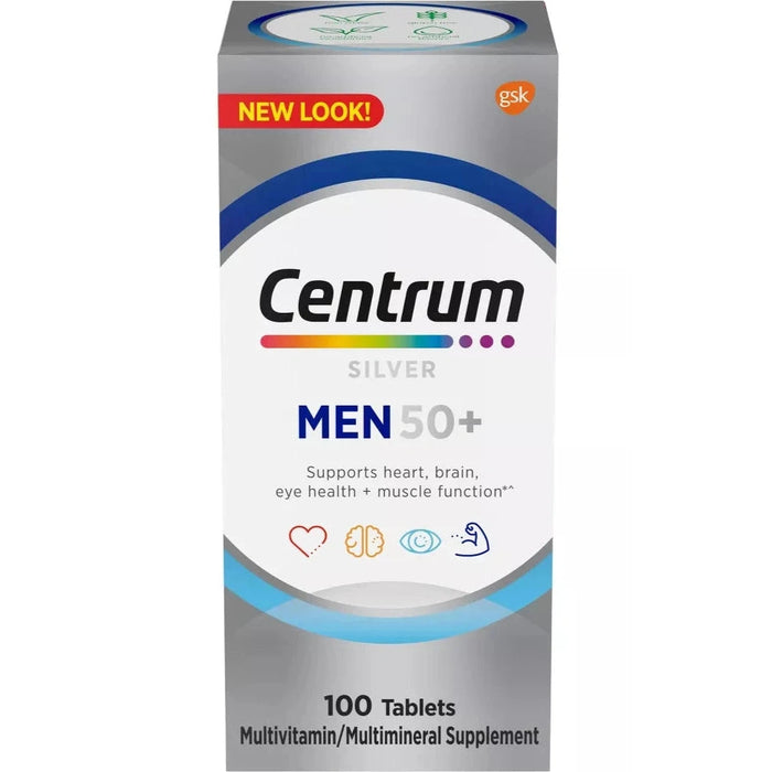 Centrum Silver Men 50+ Multivitamin Dietary Supplement Tablets