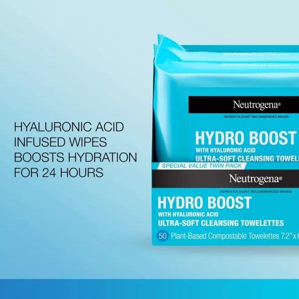 Neutrogena Hydro Boost Ultra-Soft Cleansing Towelettes - 25 ct - Shop Home Med