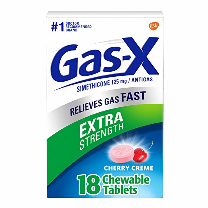 Gas-X Extra Strength Gas Relief Chewable Tablets Cherry Peppermint