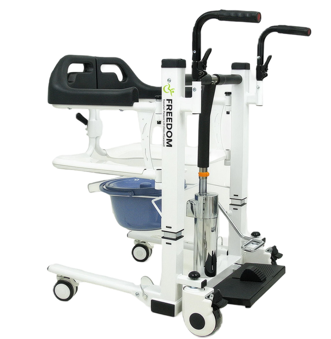 Freedom Boost split seat with numbered callouts