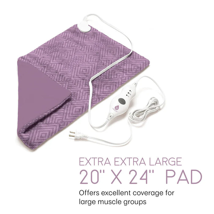 Pursonic Electric Heating Pad for Back Pain and Cramps Relief