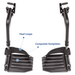 Invacare Swing-Away Hemi Footrests - Aluminum & Composite Options