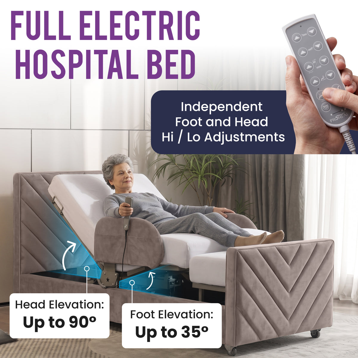 Rotating Hospital Bed, Full Electric Sit To Stand Lift Medical Bed