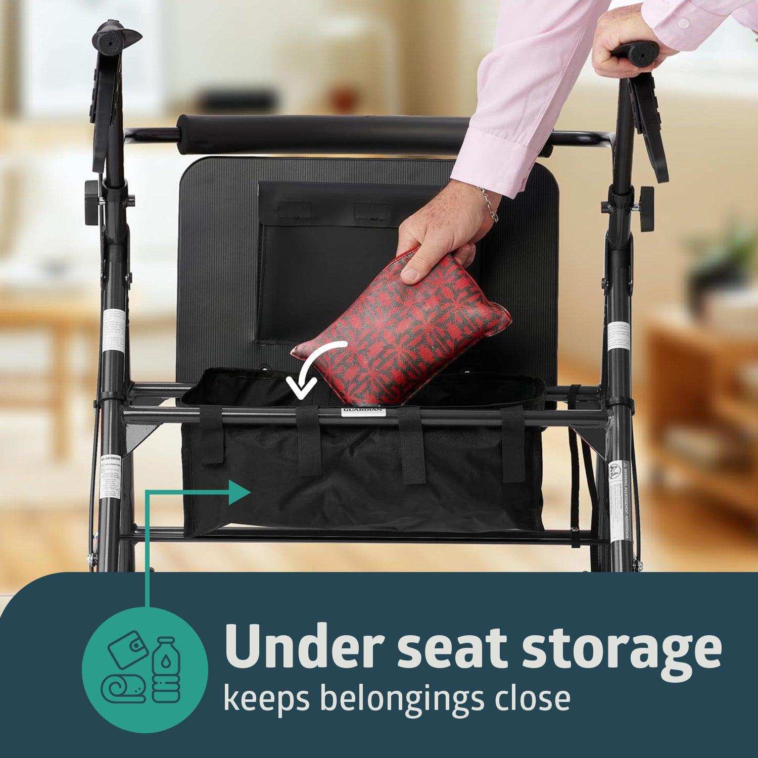 Heavy-Duty Bariatric Rollator - 500lb - Shop Home Med