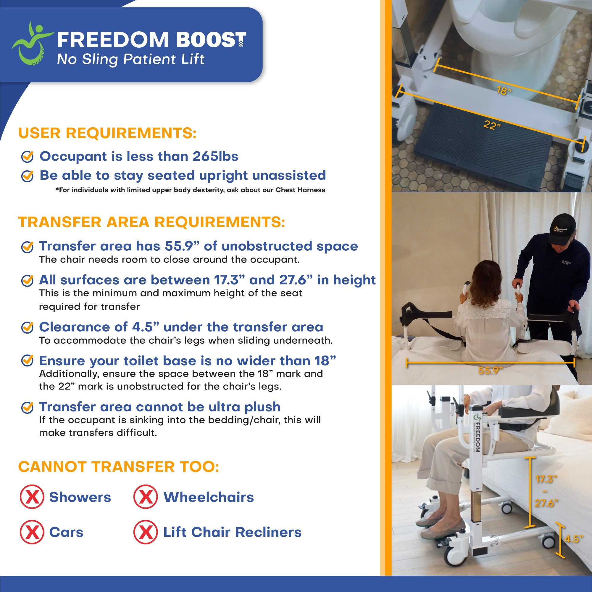 Freedom Boost Patient Transfer Lift
