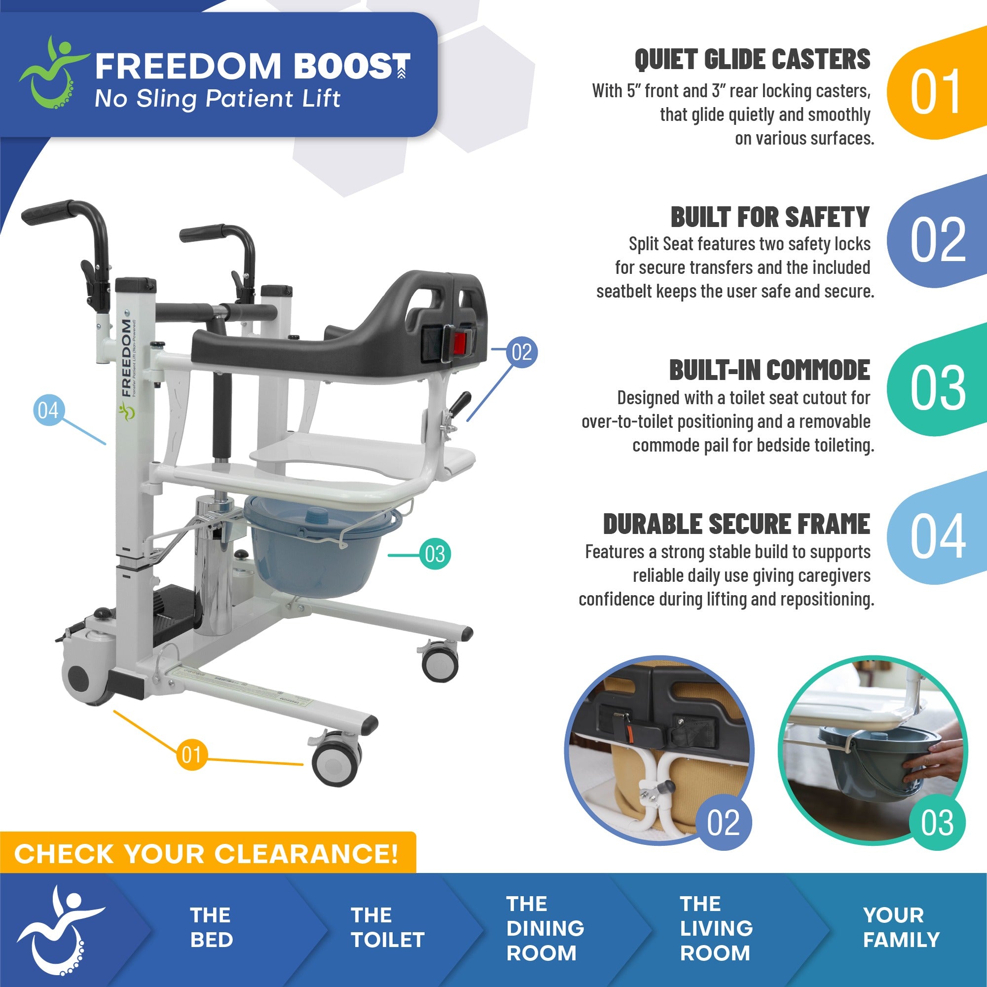 Freedom Boost Patient Transfer Lift
