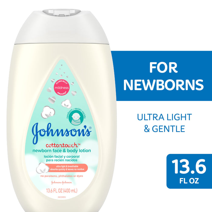 Johnson's CottonTouch Newborn Baby Face & Body Lotion Body Wash & Shampoo